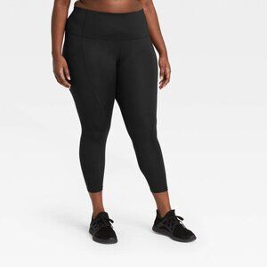 All in Motion Plus Size Sculpt 7/8 High-Rise Leggings Black 3X